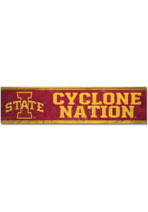 Iowa State Cyclones 1.5x6 Wood Magnet