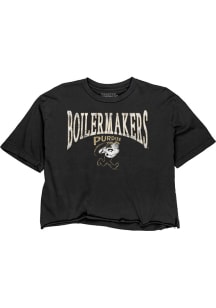 Purdue Boilermakers Womens Black Joans Arc Short Sleeve T-Shirt