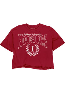 Indiana Hoosiers Womens Cardinal Joans Arc Short Sleeve T-Shirt