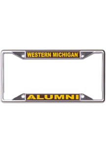 Western Michigan Broncos Alumni Metallic License Plate Frame - Brown