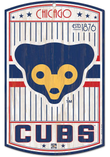Chicago Cubs retro Sign - Blue