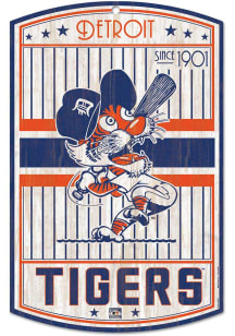 Detroit Tigers retro Sign - Navy Blue