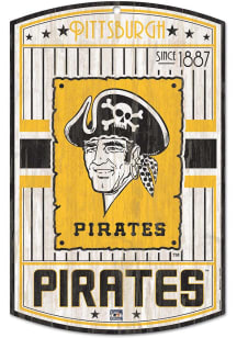 Pittsburgh Pirates retro Sign - Yellow