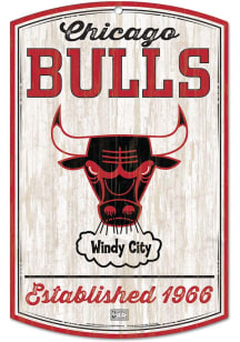 Chicago Bulls retro Sign - Red