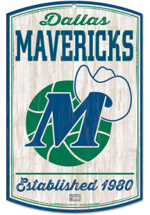 Dallas Mavericks retro Sign - Blue