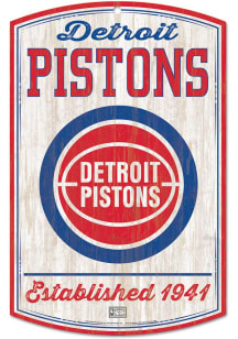 Detroit Pistons retro Sign - Blue