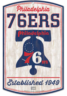 Philadelphia 76ers retro Sign - Blue