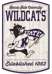K-State Wildcats retro Sign - Purple
