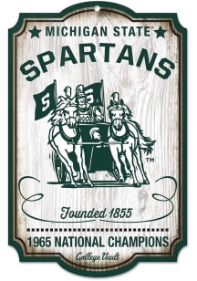 Michigan State Spartans retro Sign - Green
