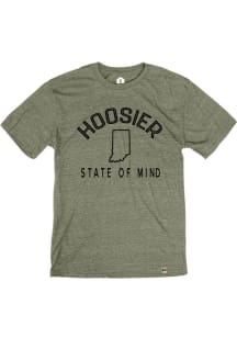 Rally Indiana Olive Hoosier State of Mind Short Sleeve Fashion T Shirt