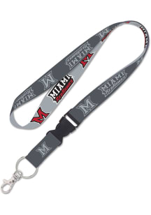 Miami RedHawks Grey Lanyard - Grey