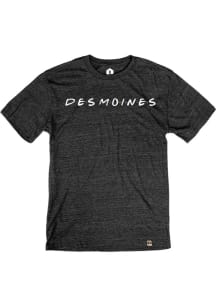 Rally Des Moines Black Dots Short Sleeve Fashion T Shirt