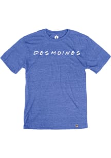 Rally Des Moines Blue Dots Short Sleeve Fashion T Shirt