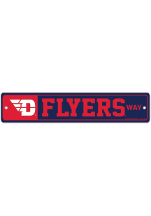 Dayton Flyers Street Zone Sign - Red