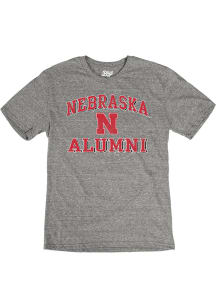 Blue 84 Nebraska Cornhuskers Grey Alumni Short Sleeve Fashion T Shirt
