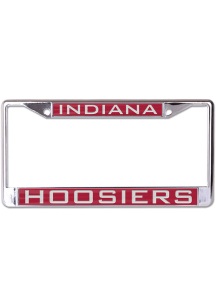 Indiana Hoosiers Metallic License Plate Frame - Red