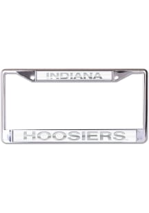Indiana Hoosiers Frosted License Plate Frame - Silver