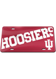 Indiana Hoosiers Red Mega Logo Car Accessory License Plate