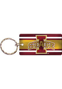 Iowa State Cyclones Stripe Keychain - Red