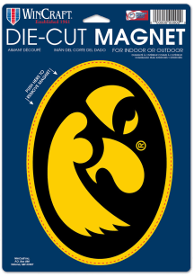 Iowa Hawkeyes Die Cut Graphic Car Magnet - Gold