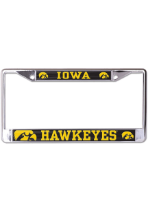 Iowa Hawkeyes Metallic Printed License Plate Frame - Gold