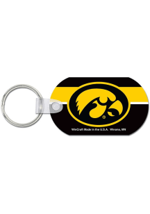 Iowa Hawkeyes Aluminum Keychain - Gold