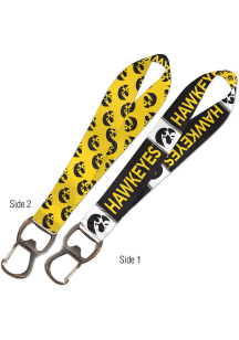 Iowa Hawkeyes Bottle Opener Lanyard - Gold