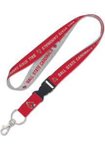 Ball State Cardinals Detachable Lanyard - Red