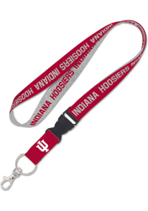 Indiana Hoosiers Heathered Lanyard - Crimson