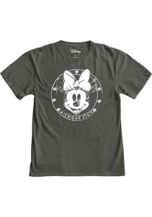 Michigan State Spartans Womens Green Sketch Minnie Short Sleeve T-Shirt
