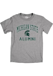 Blue 84 Michigan State Spartans Grey Alumni Design Short Sleeve T Shirt