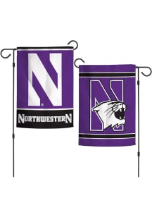 Northwestern Wildcats 2 Sided 13X18 Garden Flag - Purple