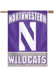 Northwestern Wildcats 28X40 Vertical Banner - Purple