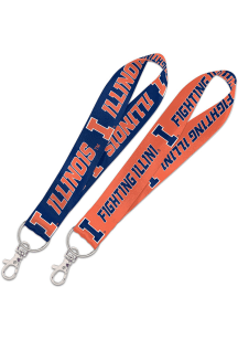Illinois Fighting Illini Key Strap Lanyard - Orange