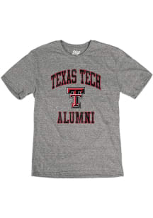 Blue 84 Texas Tech Red Raiders Grey Alumni Triblend Short Sleeve Fashion T Shirt