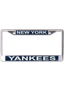 New York Yankees Printed Metallic License Plate Frame - Black