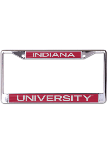 Indiana Hoosiers Printed Metallic License Plate Frame - Red