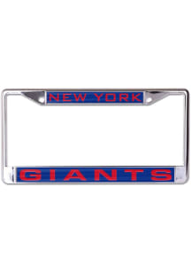 New York Giants Metallic Inlaid License Plate Frame - Black