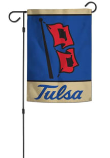 Tulsa Golden Hurricane 2 Sided 12.5 X 18 inch Garden Flag - Blue