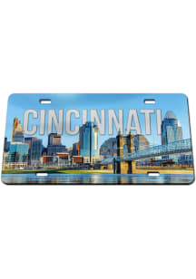 Cincinnati Blue Team Color Acrylic Car Accessory License Plate