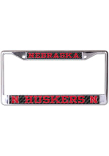 Nebraska Cornhuskers Carbon Fiber License Plate Frame - Black