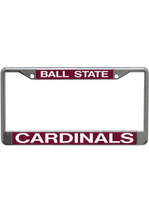 Ball State Cardinals Metallic Inlaid License Plate Frame - Red