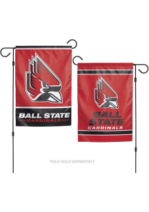 Ball State Cardinals 12x18 inch 2 Sided Garden Flag - Red