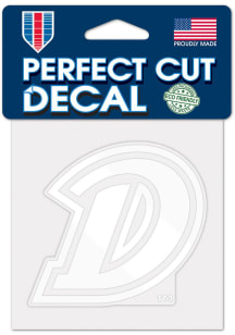 Drake Bulldogs Perfect Cut 4x4 White Auto Decal - Blue