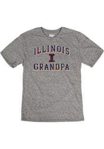 Blue 84 Illinois Fighting Illini Grey Grandpa Number One Short Sleeve Fashion T Shirt