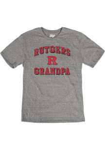 Blue 84 Rutgers Scarlet Knights Grey Grandpa Number One Short Sleeve Fashion T Shirt