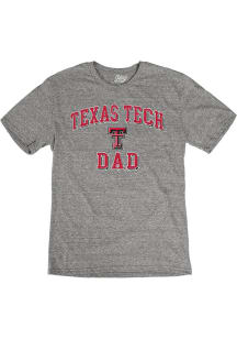 Blue 84 Texas Tech Red Raiders Grey Dad Number One Short Sleeve Fashion T Shirt