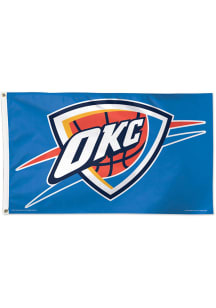 Oklahoma City Thunder 3x5 ft Silk Screen Grommet Flag - Blue