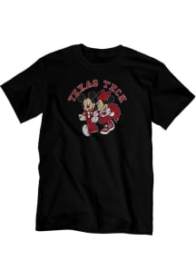 Blue 84 Texas Tech Red Raiders Black Dis College Fever Short Sleeve Fashion T Shirt