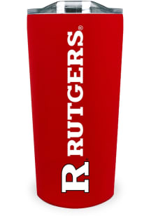 Rutgers Scarlet Knights Team Logo 18oz Soft Touch Stainless Steel Tumbler - Red